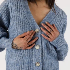Matilda Cardigan - Blue -Deals Moda Zoom Store MATILDA F23 BLUE MARL 8