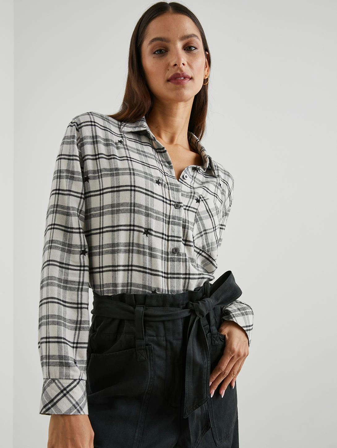 RAILS Milo Stars Shirt - Ivory 1 RAILS Milo Stars Shirt - Ivory