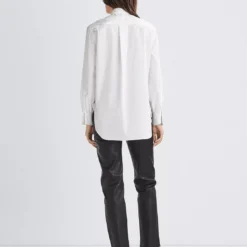 Rag & Bone Maxine Shirt - White -Deals Moda Zoom Store Maxine Cotton Poplin Button Down Shirt 100 3