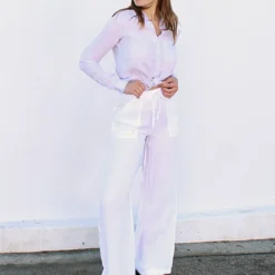 Linen Pant -Deals Moda Zoom Store SP23 PocketLinenPants White 3153