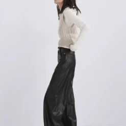 Rag & Bone Sofie High Rise Wide Pant - Faux Leather -Deals Moda Zoom Store Sofie Faux Leather Wide Leg 001 1