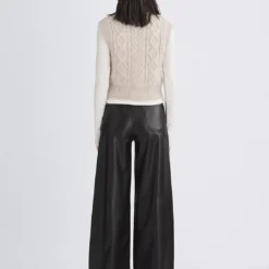 Rag & Bone Sofie High Rise Wide Pant - Faux Leather -Deals Moda Zoom Store Sofie Faux Leather Wide Leg 001 3