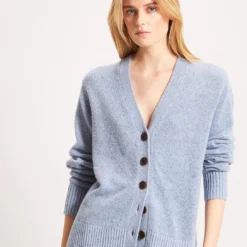 Button Cardigan - Atlantic