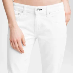 Rag & Bone Dre Low Slim Boyfriend - White -Deals Moda Zoom Store WDD21S2643C0WT 100 E scaled
