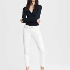 Rag & Bone Dre Low Slim Boyfriend - White