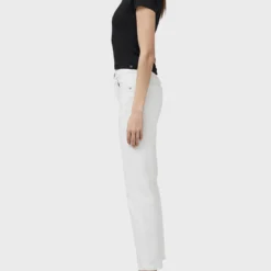 Rag & Bone Harlow Mid Rise Straight Jean - White -Deals Moda Zoom Store WDD23S2934CPOW 100 D 1