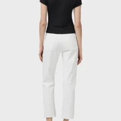 Rag & Bone Harlow Mid Rise Straight Jean - White -Deals Moda Zoom Store WDD23S2934CPOW 100 E 1
