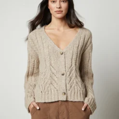 Velvet Hazel Cable Cardigan