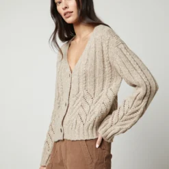 Velvet Hazel Cable Cardigan -Deals Moda Zoom Store alpaca cable hazel06 oatmeal vera04 barley 0022