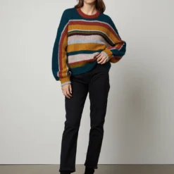 Velvet Samara Alpaca Sweater - Multi -Deals Moda Zoom Store baby alpaca light samara06 multi 0761