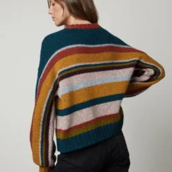 Velvet Samara Alpaca Sweater - Multi -Deals Moda Zoom Store baby alpaca light samara06 multi 0778