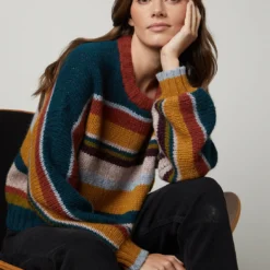 Velvet Samara Alpaca Sweater - Multi -Deals Moda Zoom Store baby alpaca light samara06 multi 0790