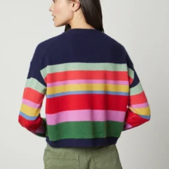 Velvet Kacey Stripe Sweater -Deals Moda Zoom Store cash class kacey06 multi brylie05 vine 0028