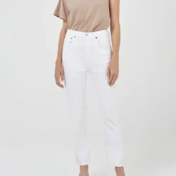 AGOLDE Riley High Rise Crop Straight Jean - Whip