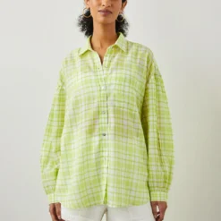 RAILS Janae Plaid Shirt- Lime