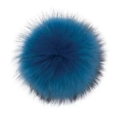 Raccoon Pom - Blue Tones -Deals Moda Zoom Store lindo f dragonfly raccoon fur pom 1