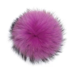 Raccoon Pom - Purple Tones -Deals Moda Zoom Store lindo f orchid raccoon fur pom 1
