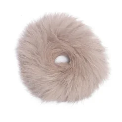 Rabbit Scrunchie Band - Large -Deals Moda Zoom Store lindo f scrunchie rabbit fur oatmeal
