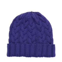 Charlie Cable Toque - Purple Tones