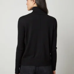 Velvet Sally Turtleneck Sweater -Deals Moda Zoom Store lux cot cash sally06 black 0034