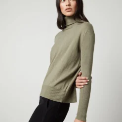 Velvet Sally Turtleneck Sweater -Deals Moda Zoom Store lux cot cash sally06 olive vera04 black 0025