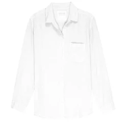 Velvet Muholland Linen Shirt -Deals Moda Zoom Store mullholland04 flat white