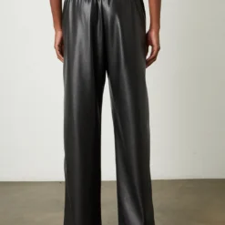 Velvet Jenna Pant - Black -Deals Moda Zoom Store vegan leather jenna05 black 1224 ws