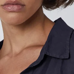 Velvet Muholland Linen Shirt -Deals Moda Zoom Store woven linen mulholland04 ink 0012